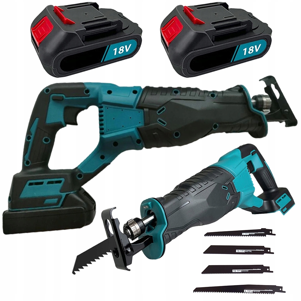 Pila Ocaska 18V Bezdrátová Na Kov Dřevo Sada S Plastovým Boxem