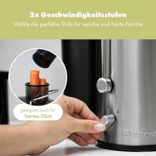 CLATRONIC Sokowirówka Do Owoców I Warzyw Duży Wlot Łatwa Czyszczenie 400W — miniatura 7