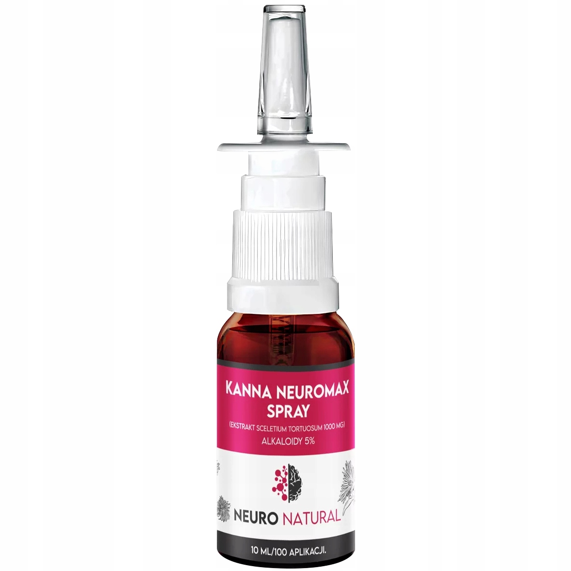 Kanna NeuroMax Spray 10ml 5% alkaloidów zmniejsza Stres zwiększa Skupienie
