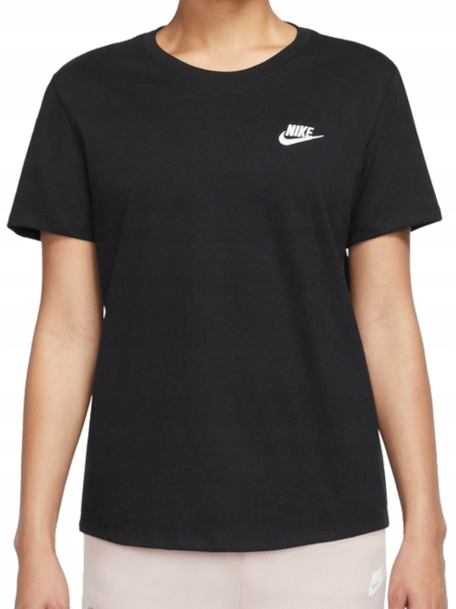 Dámské tričko Nike DX7902-010 černé, bavlněné, sportovní tričko, velikost M