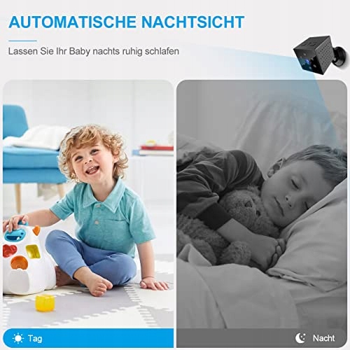 AOBOCAM Mini Kamera 1080P HD WLAN Kamera Z Monitoringiem Ruchu Aplikacja — miniatura 5