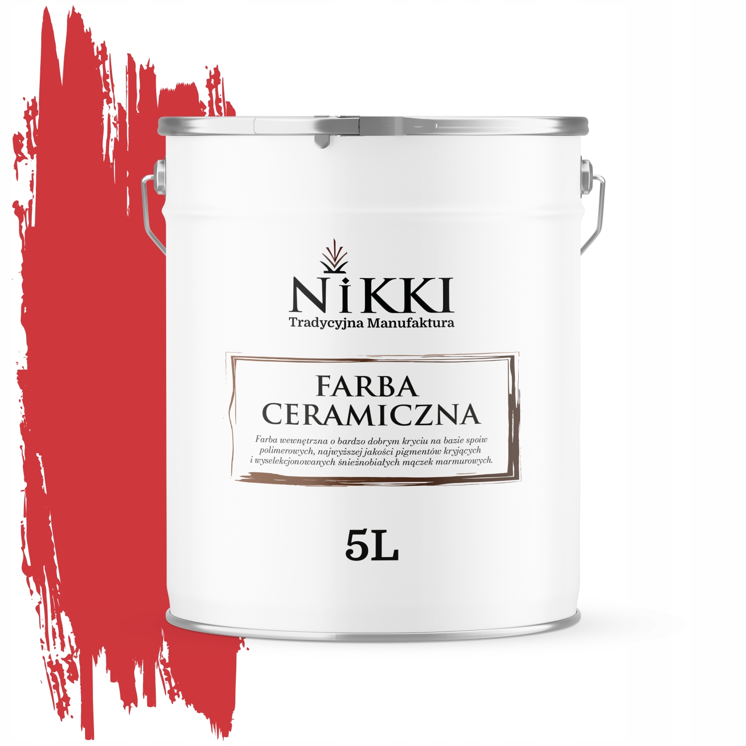 Keramická Stropná Farba Červená Ohnivá H3516 Hlboká Matná 5 L