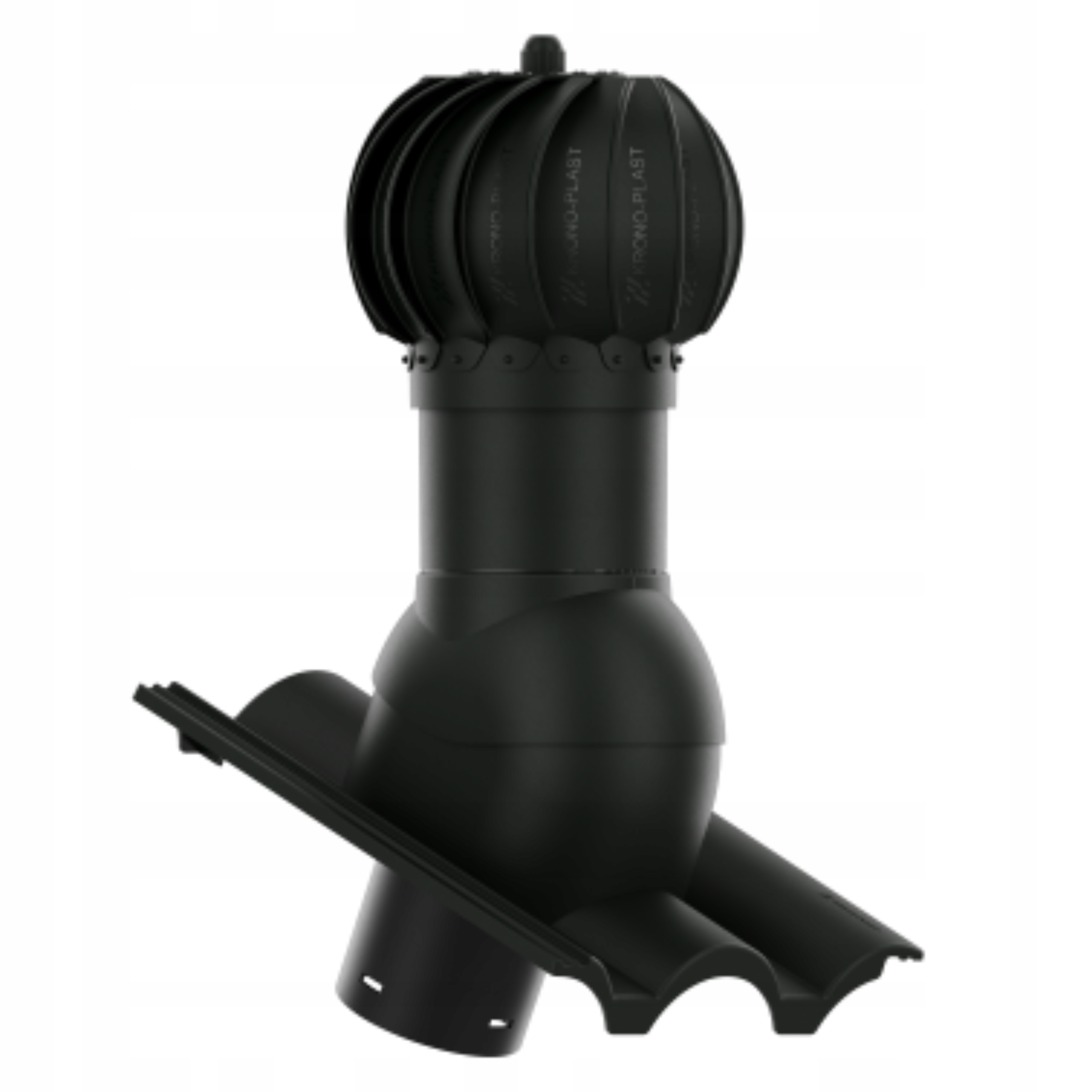 Rotační kulový Větrací komín , průměr 125 mm, Braas Greek, Grafit