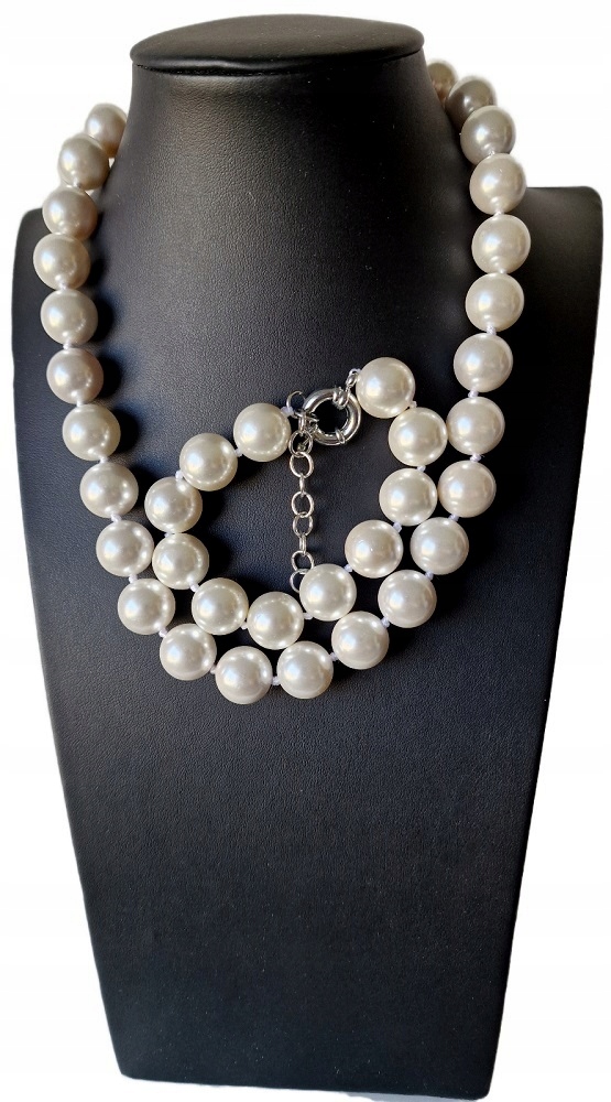 Bílé Perly Majoránka Set Náhrdelník A Náramek Sea Shell