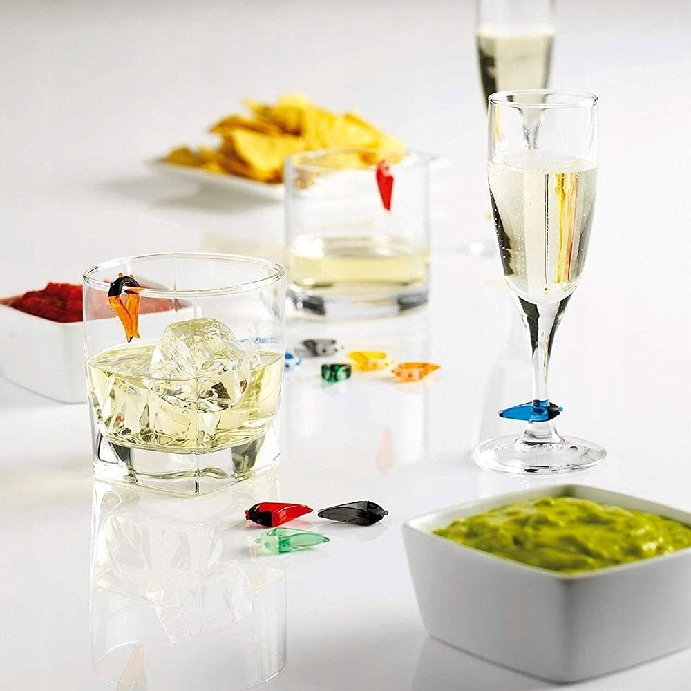 ZNACZNIKI dekoratory kieliszków MASTRAD 12szt Marka Mastrad