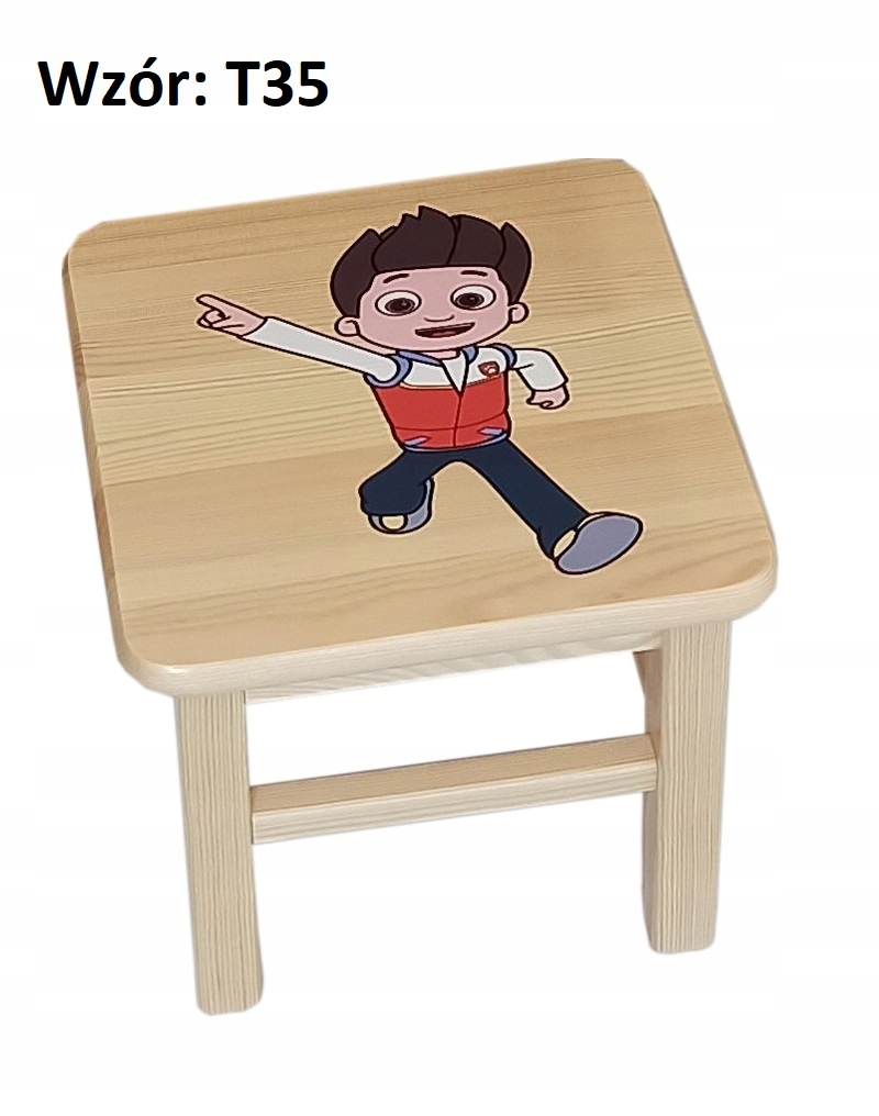 TABORET STOŁEK dla Dziecka WZORY Głębokość siedziska 27 cm