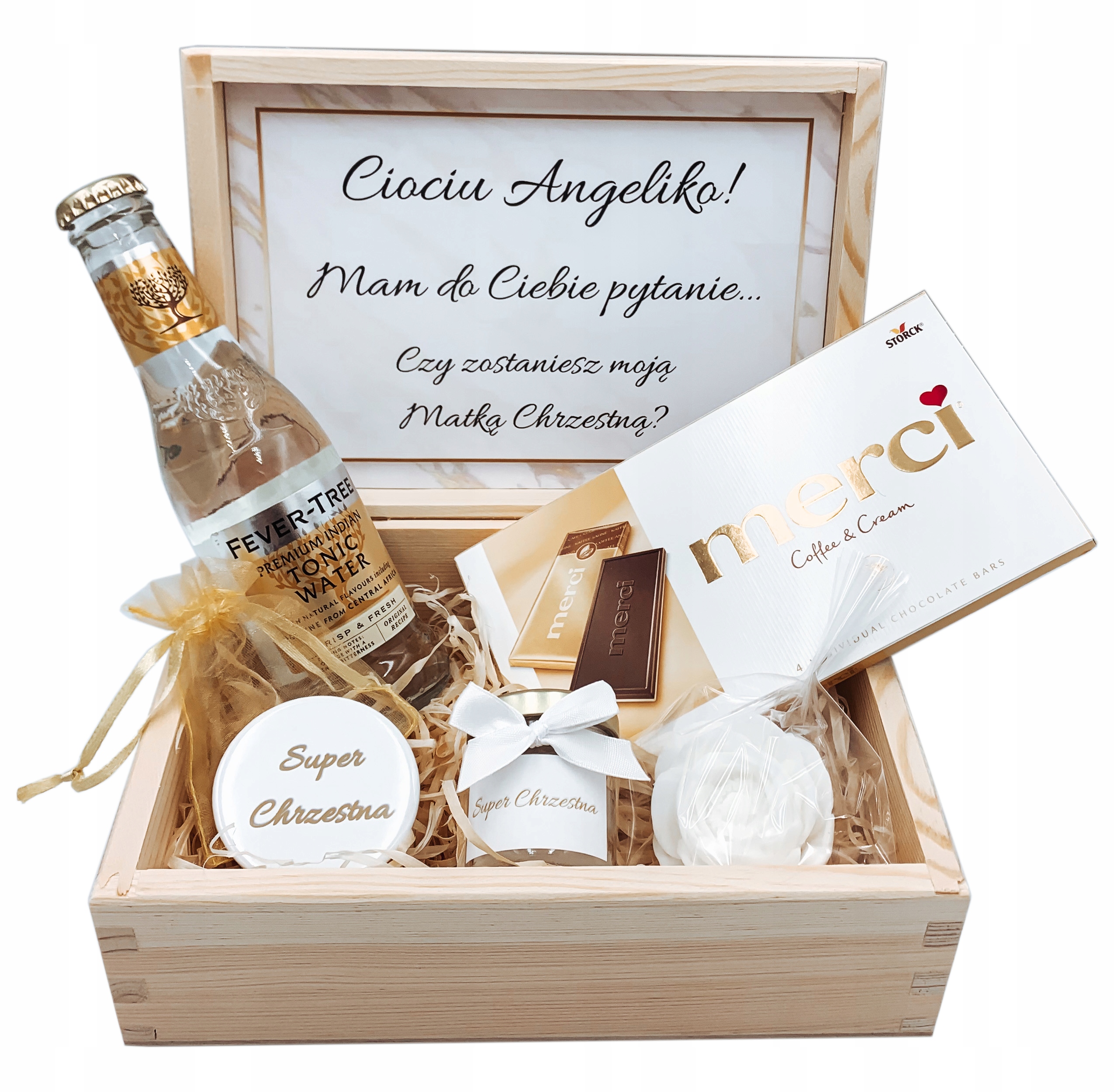 Box pro kmotru Žádost Být Kmotrou Dotaz dárek