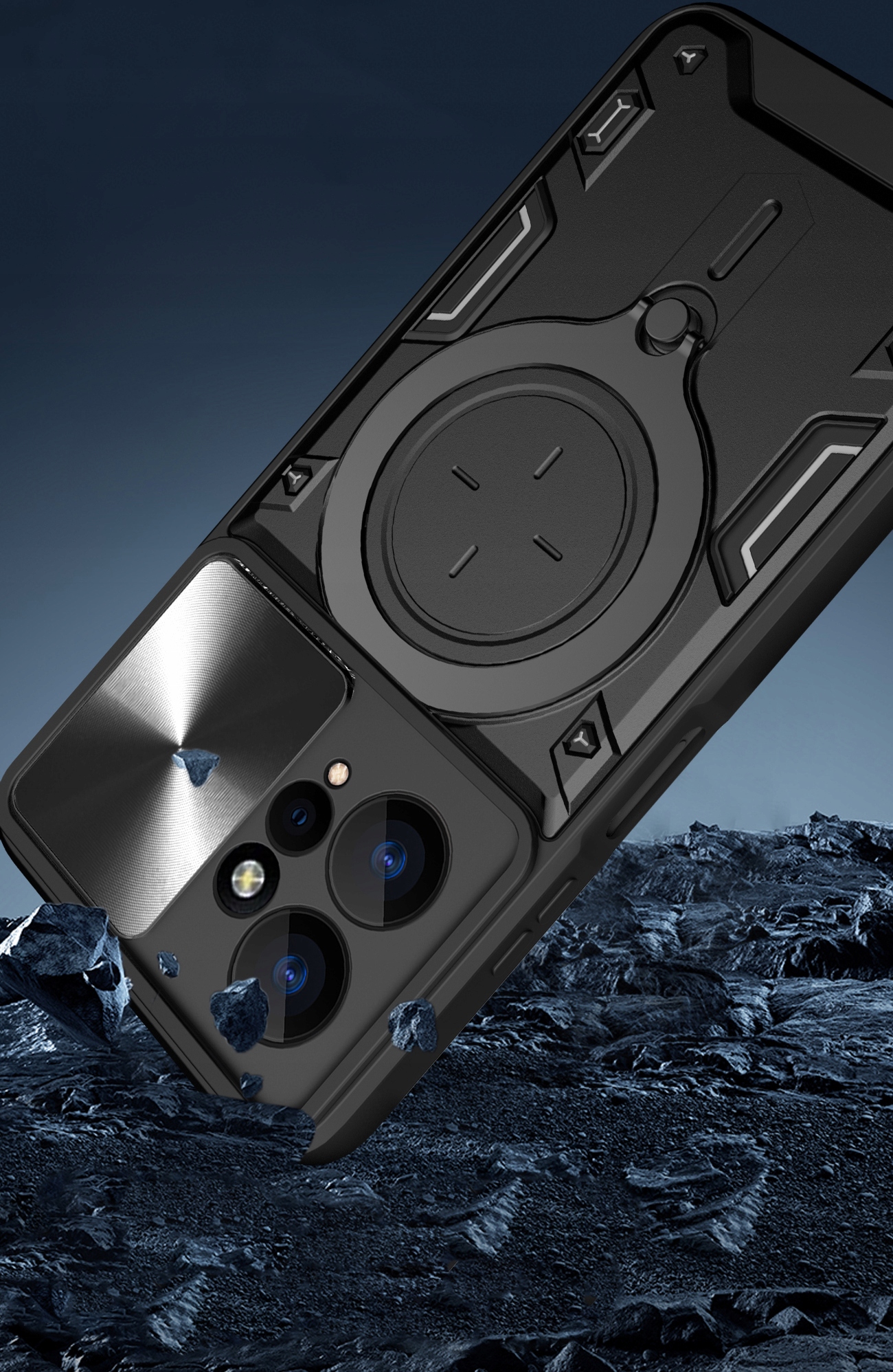 Etui FLASH SLIDE +SZKŁO DO XIAOMI REDMI NOTE 12 4G Typ plecki