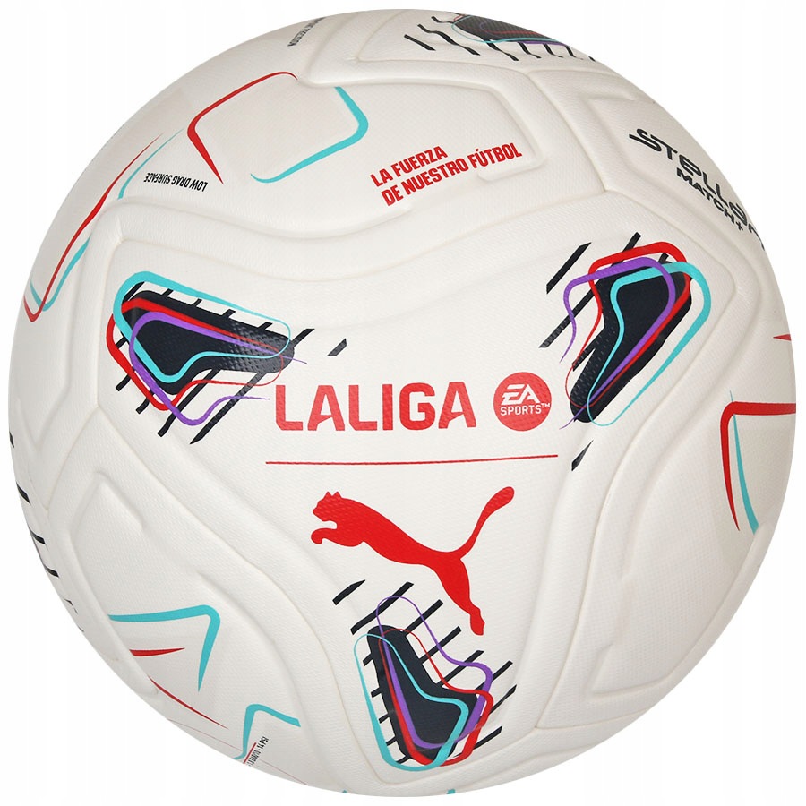 Piłka Puma Stellar Match LaLiga 085146-01 biały 5