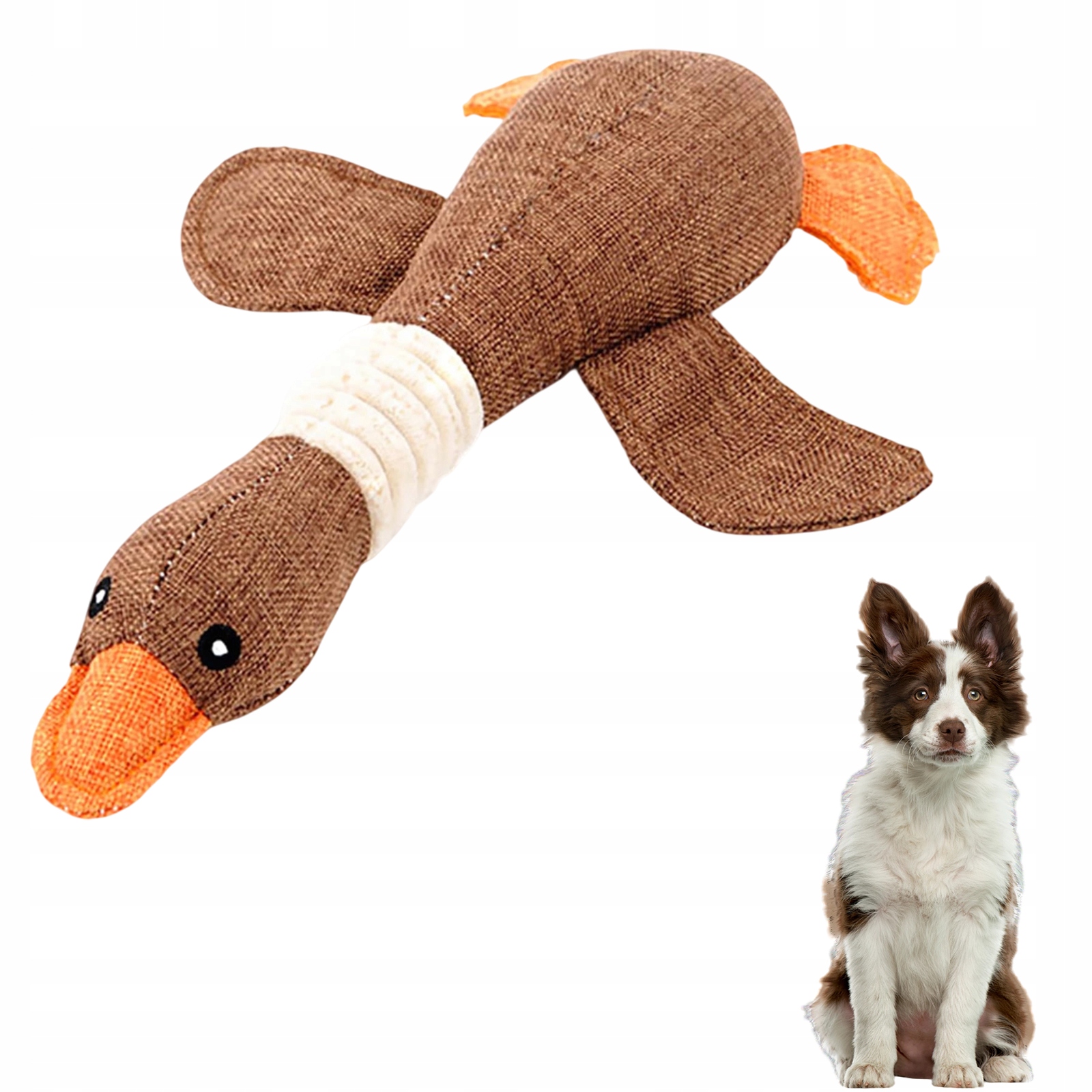 Levně Hračka Pro Psy Odolná Plyšová Hračka S Líčníčkou, Hnědá