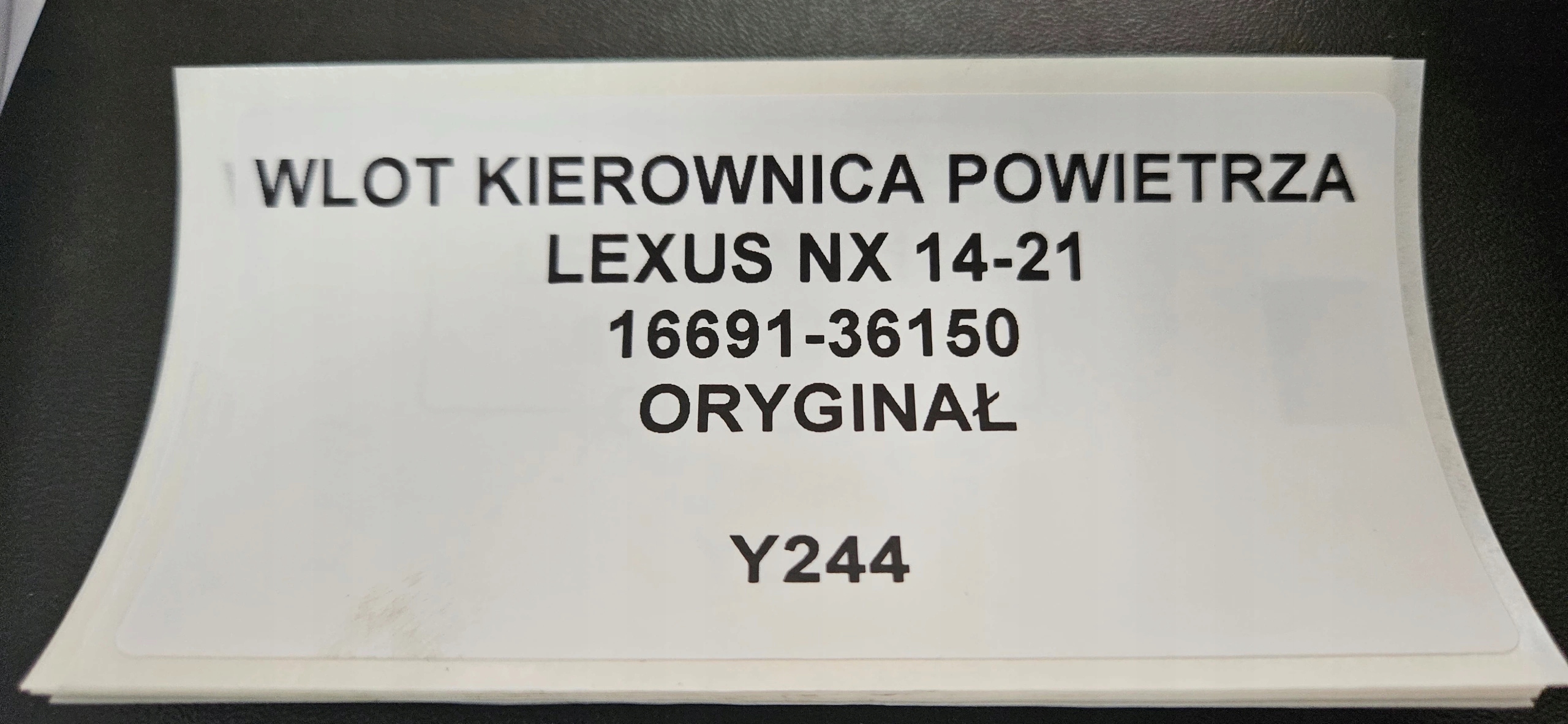 přívod volant vzduchový LEXUS NX 2014-21 ORYG