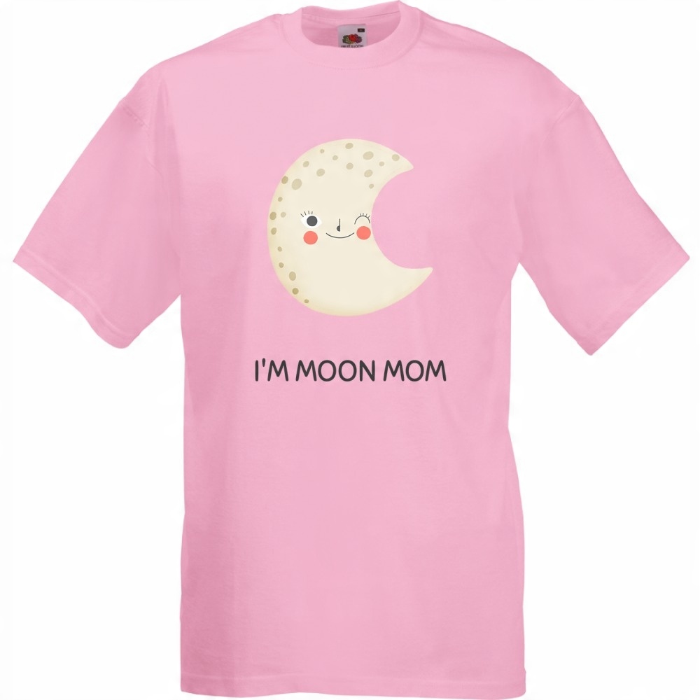 

Koszulka im moon mom zabawna XL różowa