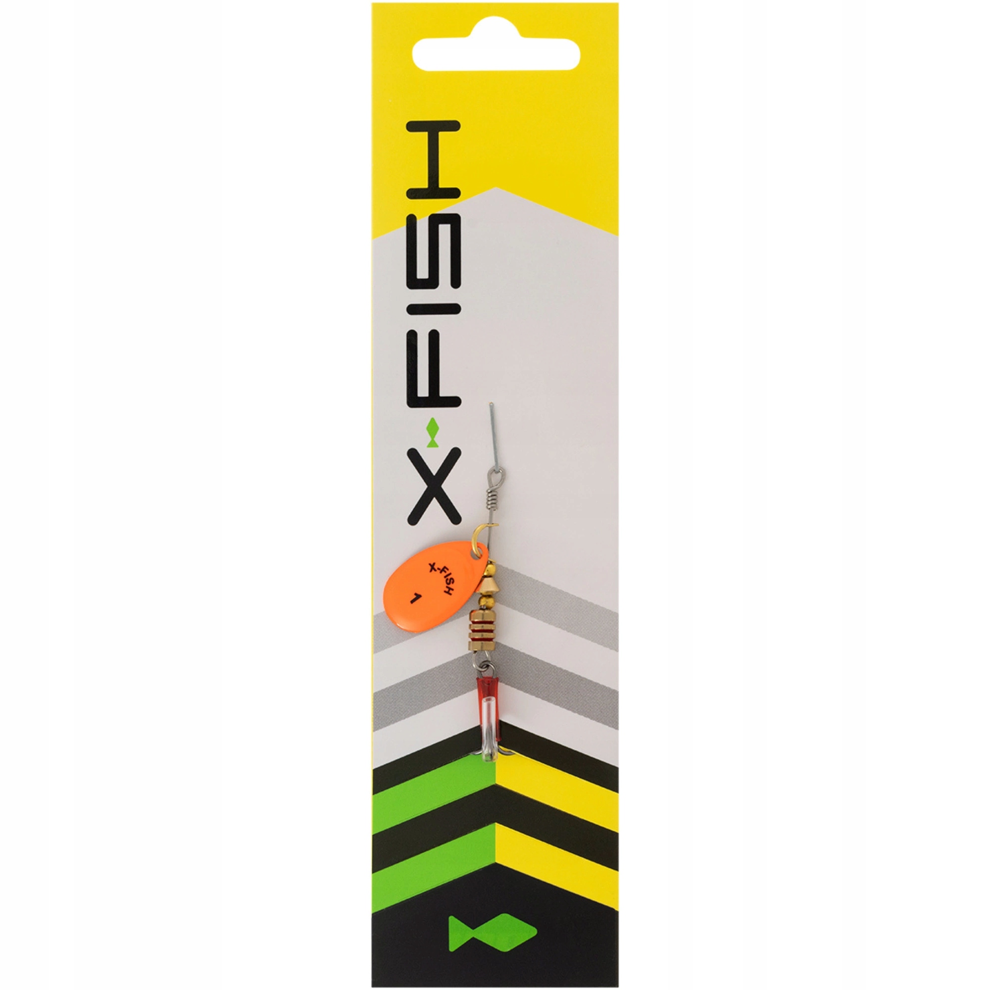 Obrotówka X-Fish Stark N1 2.5g Nikel Uv orange
