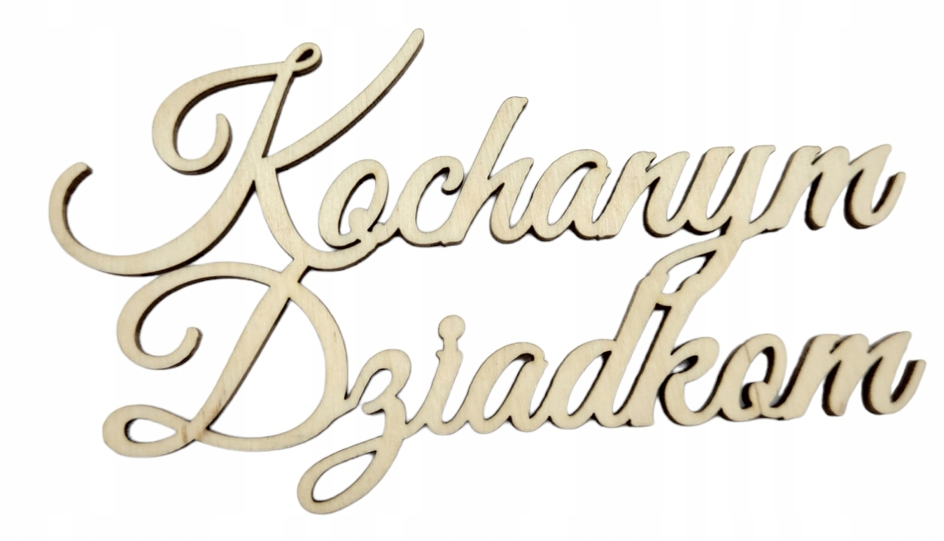 

Drewniany Napis Kochanym Dziadkom decoupage Ślub