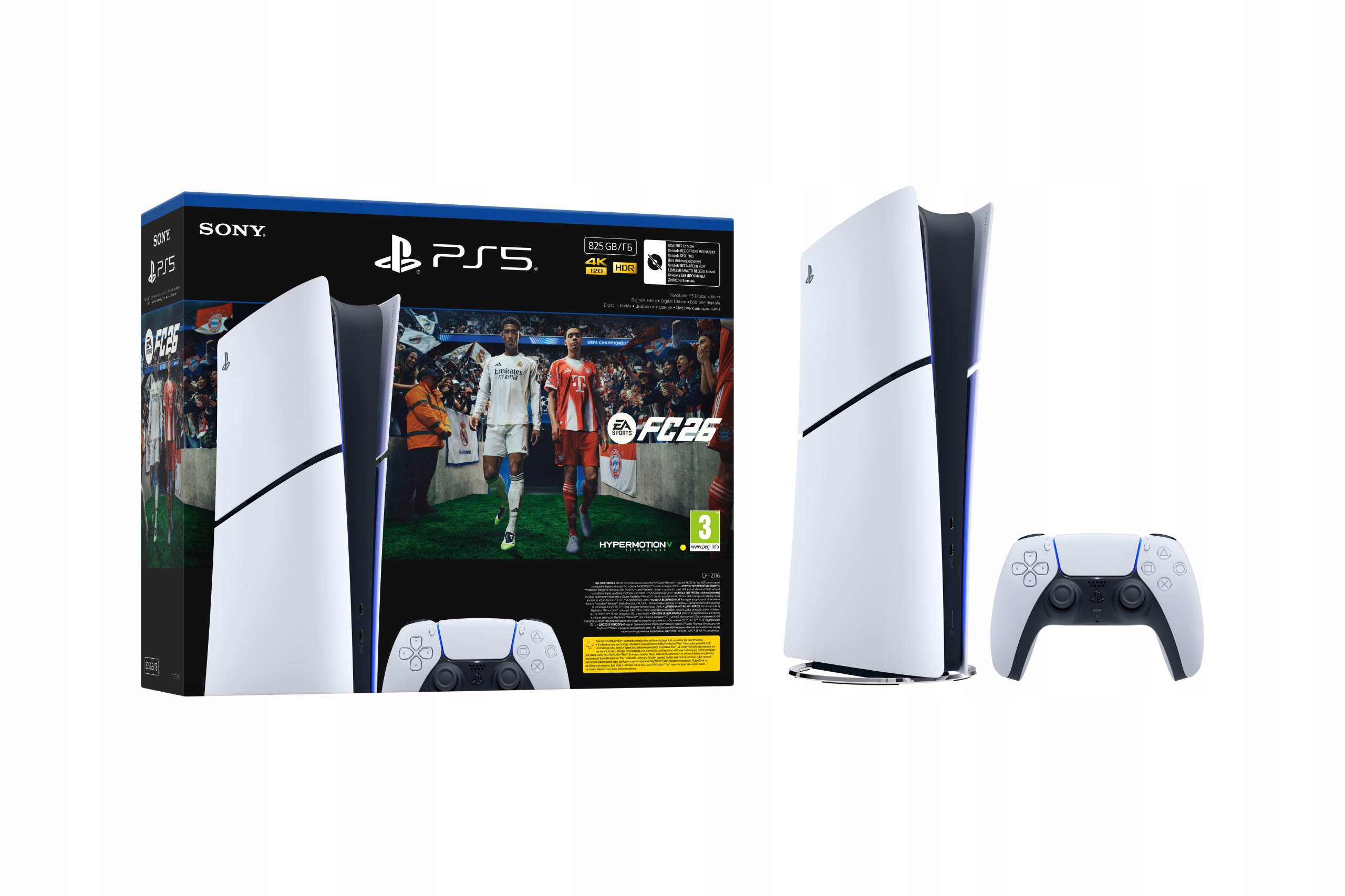 Konsola Sony PlayStation 5 PS5 Slim Digital + EA SPORTS FC 26