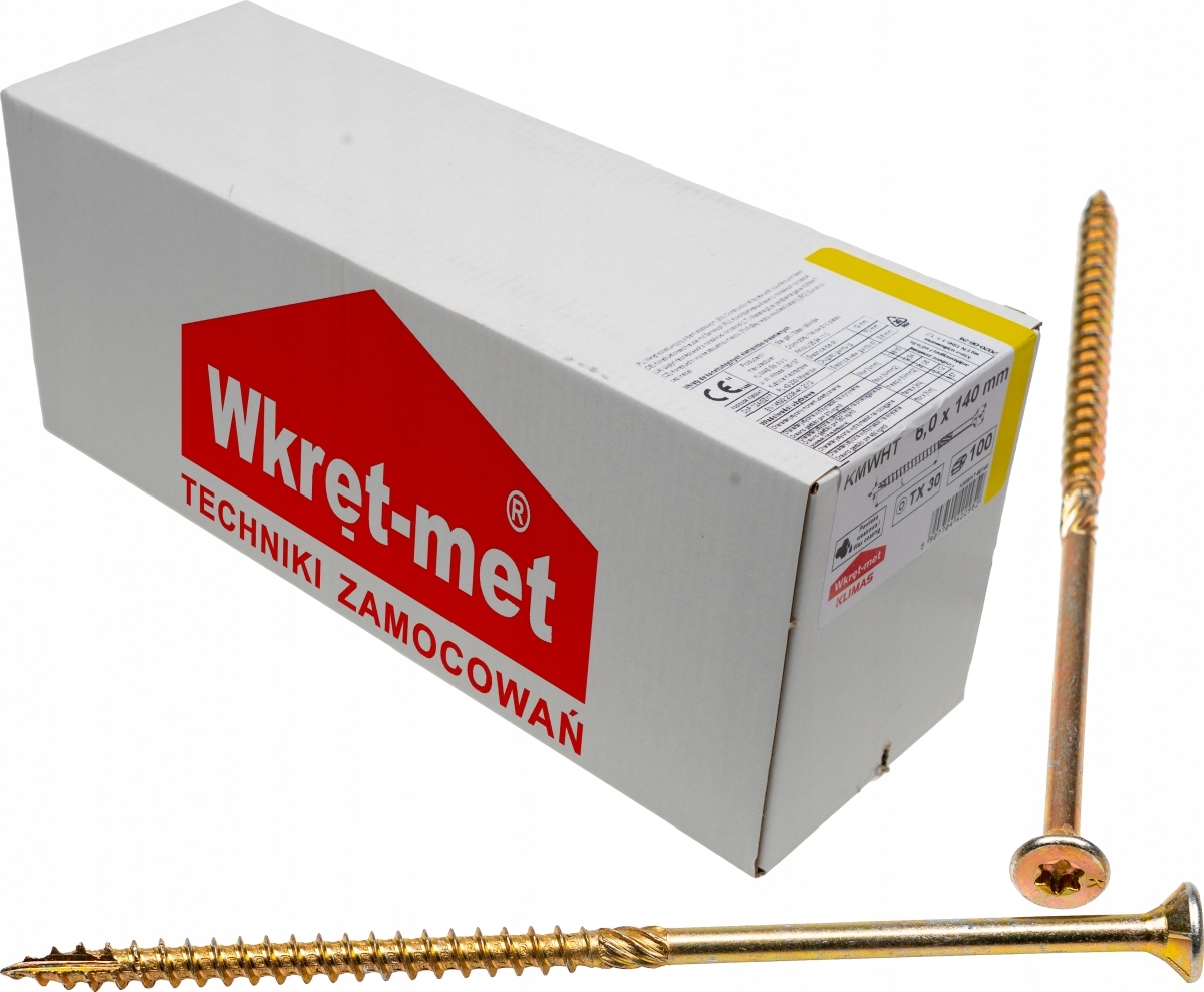 

Wkręty ciesielskie Tx 6x140 do drewna osb 100szt