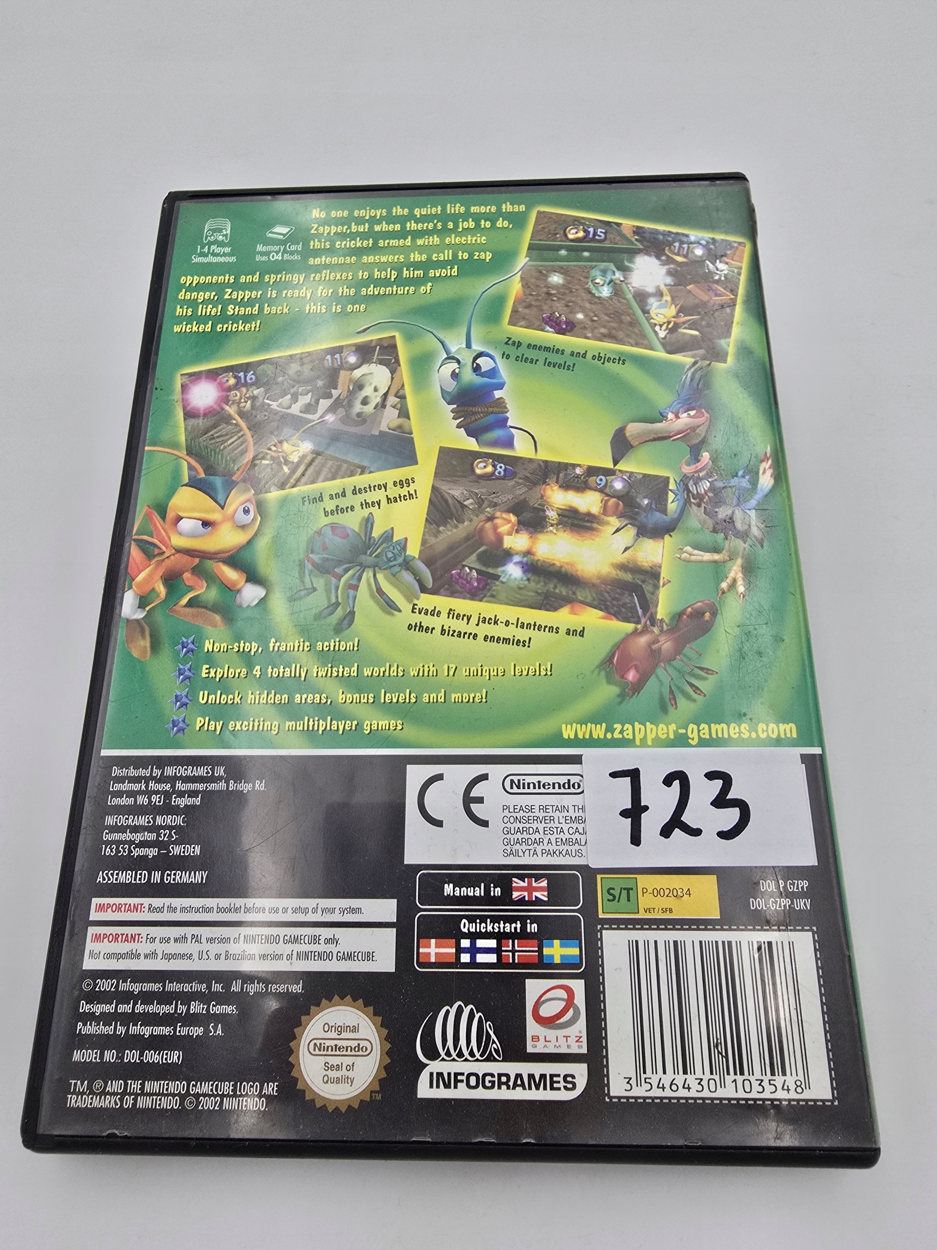 NINTENDO GAMECUBE ZAPPER EAN (GTIN) 045496393076