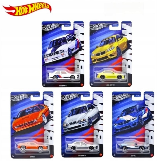 Hw Hot Wheels Zestaw 5 Bmw Silver Series JBY55-56-57-58-59