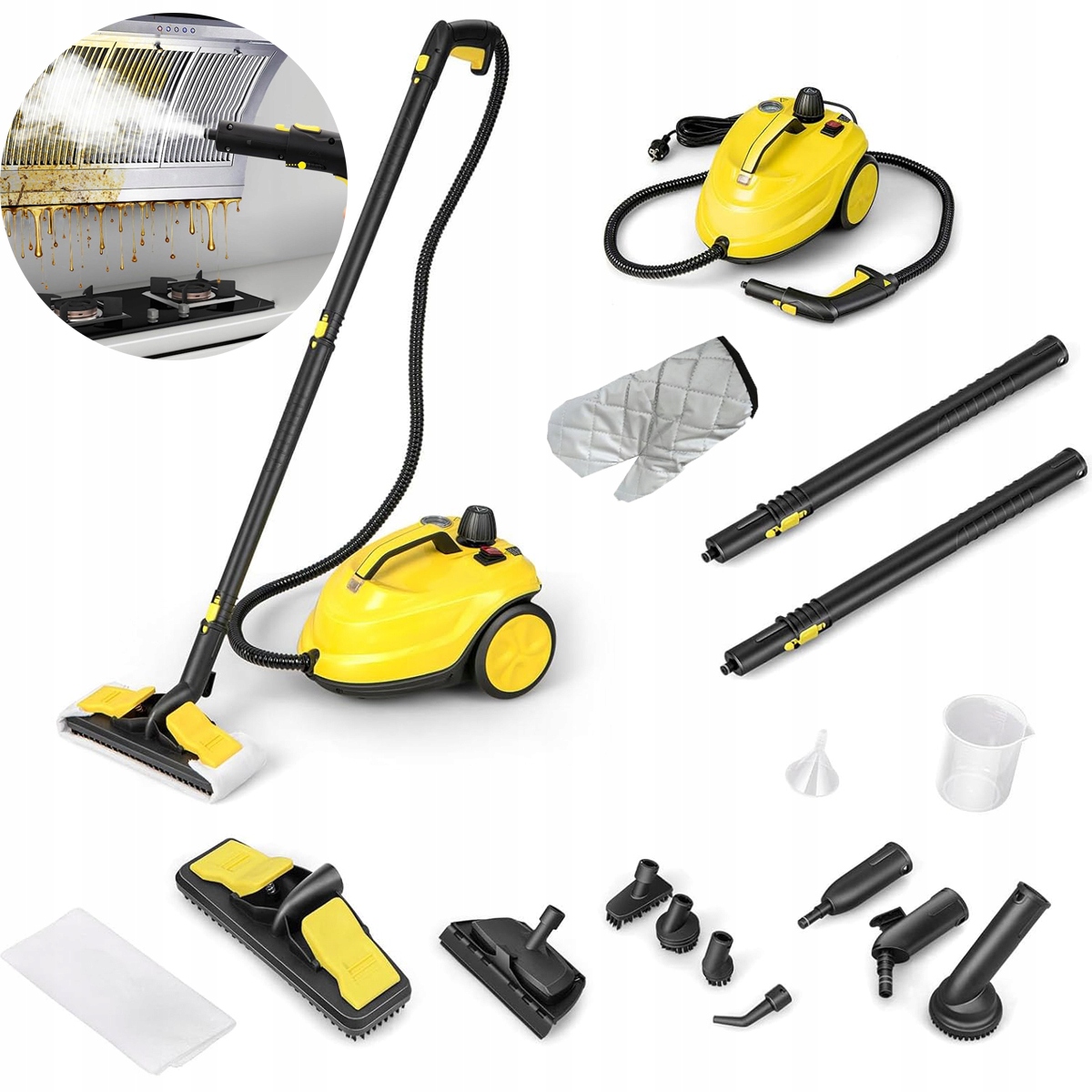 Myjka Parowa Myjka Parowa Parownica Czyścik Mop Parowy 2000W 1.8L Zestaw