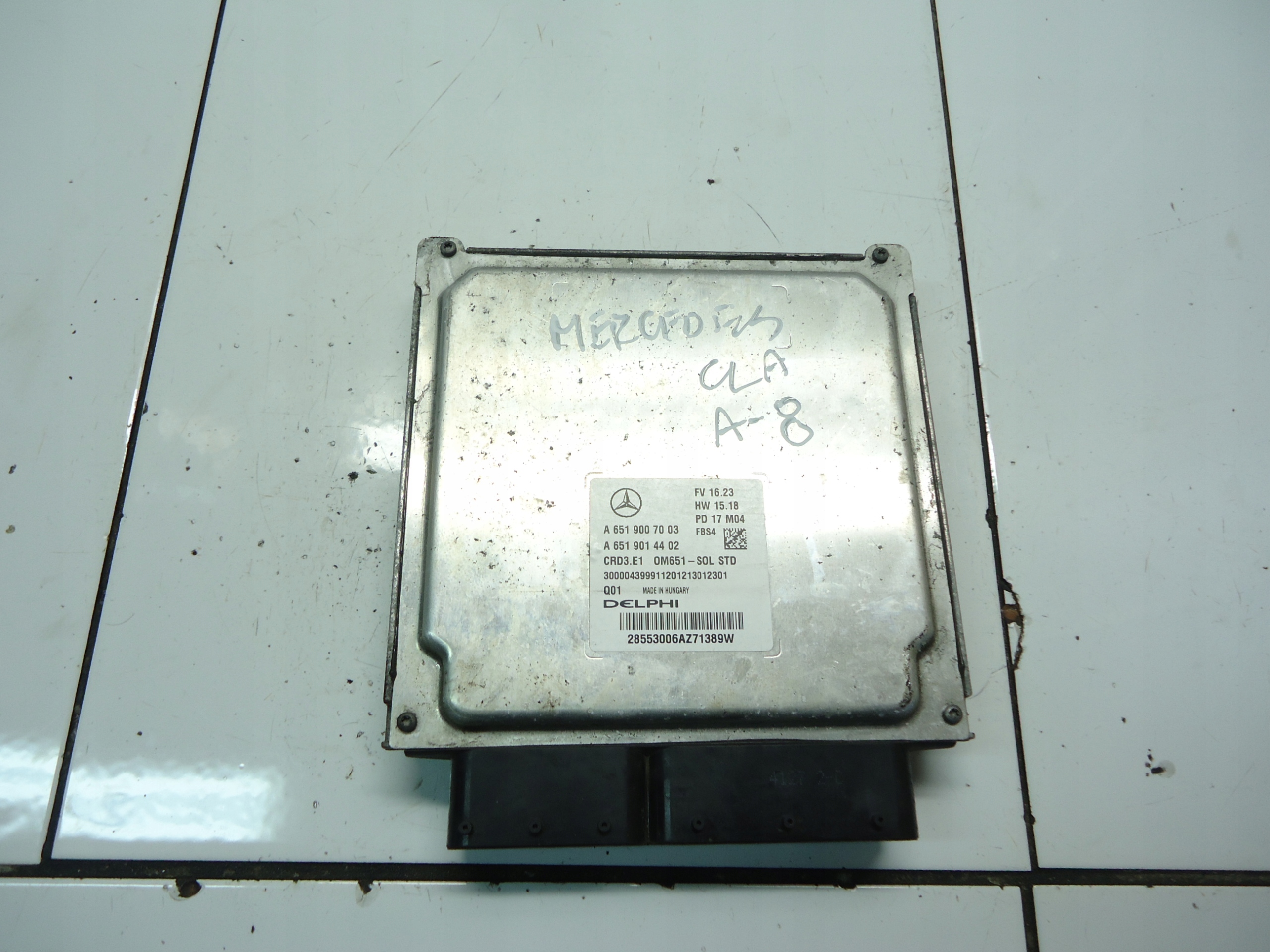 MERCEDES W176 W246 computer control unit of the engine A6519007003