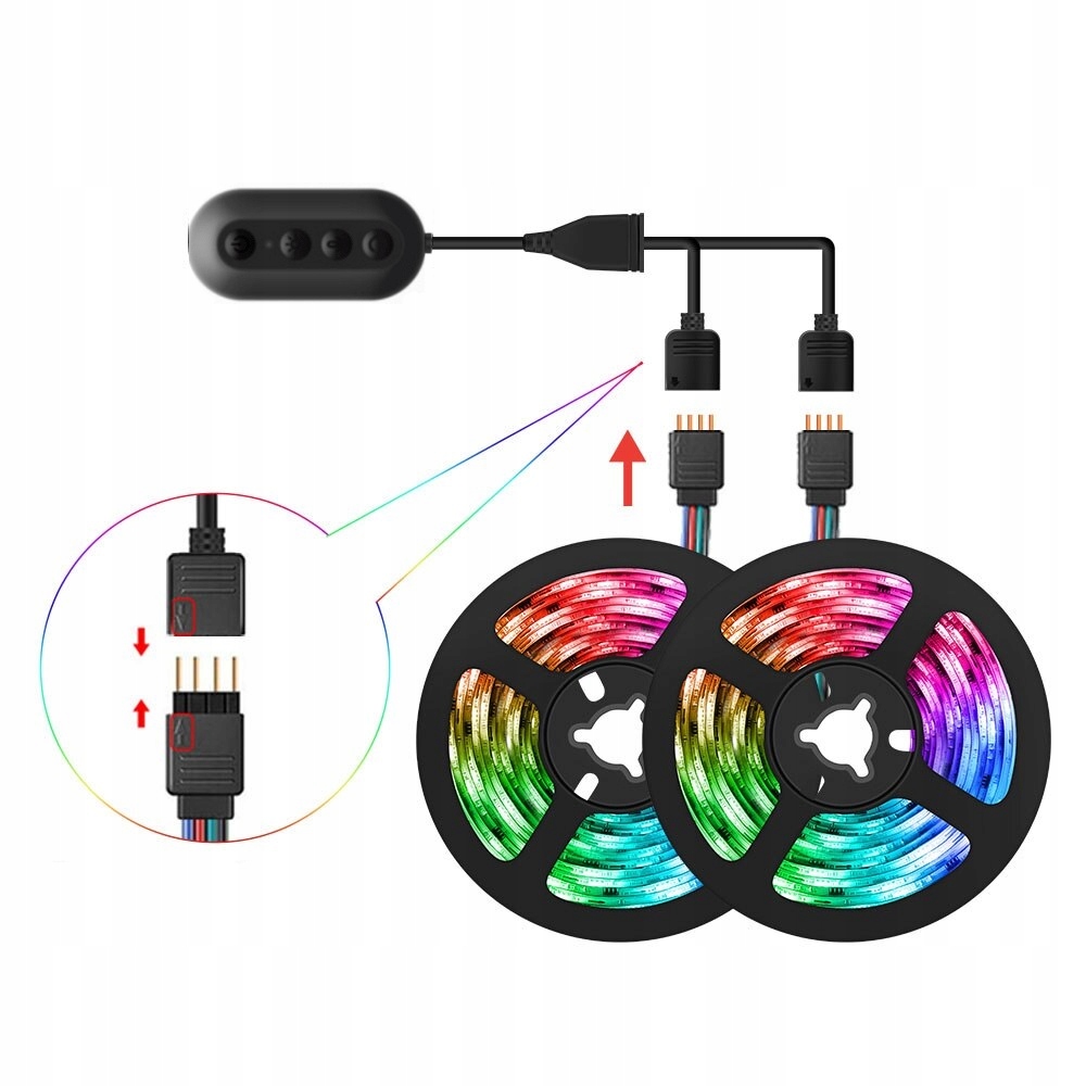 Sterownik2+Pilot muzyczny do taśm LED Aplikacja BT Marka Inna