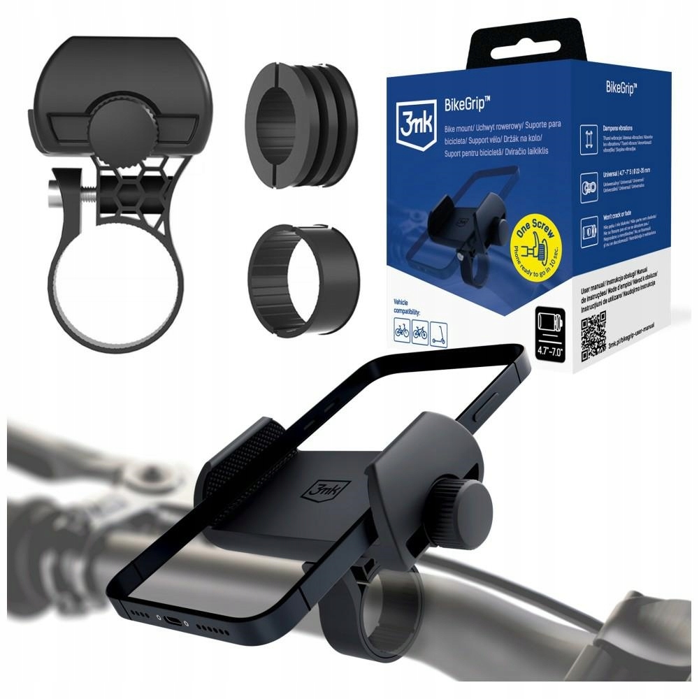 Uniwersalny uchwyt rowerowy na telefon 3MK BikeGrip