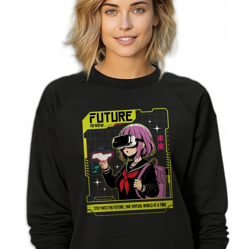 Mikina Černá Velikost L Dárek Japonský Anime Motiv