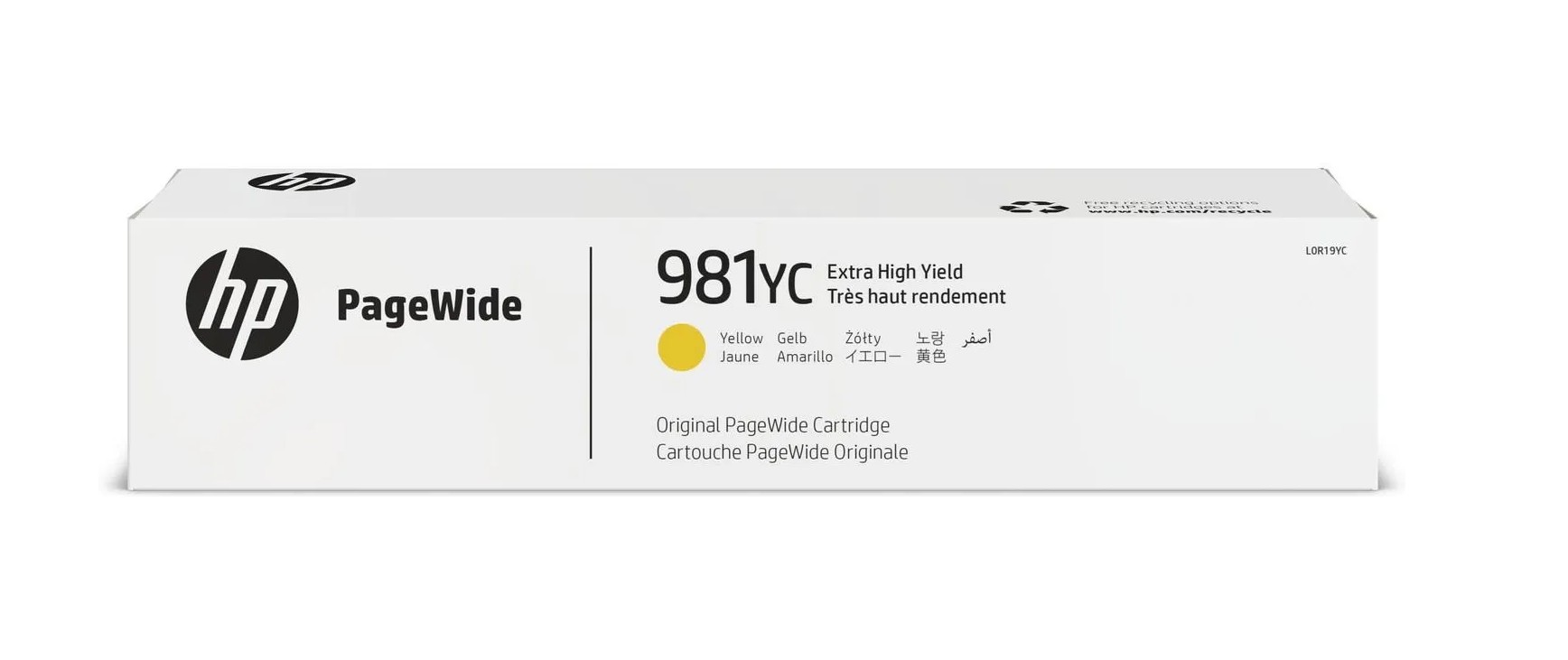 Inkoust Hp 981YC L0R19YC 16 tisíc Žlutý Originál 2025 r. E55650 E58650