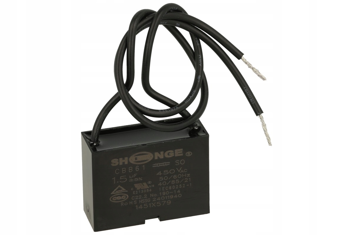 KONDENSATOR silnikowy 1,5uF 450V AC