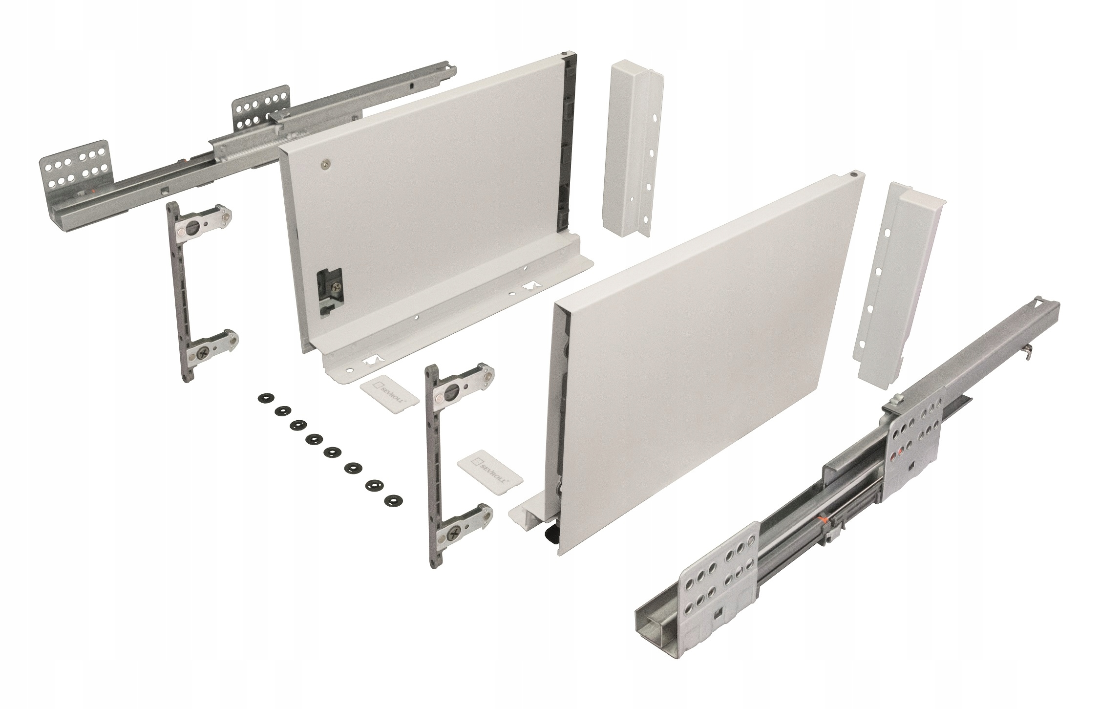 

Szuflada Sevrollbox Slim h=167mm biały-500mm