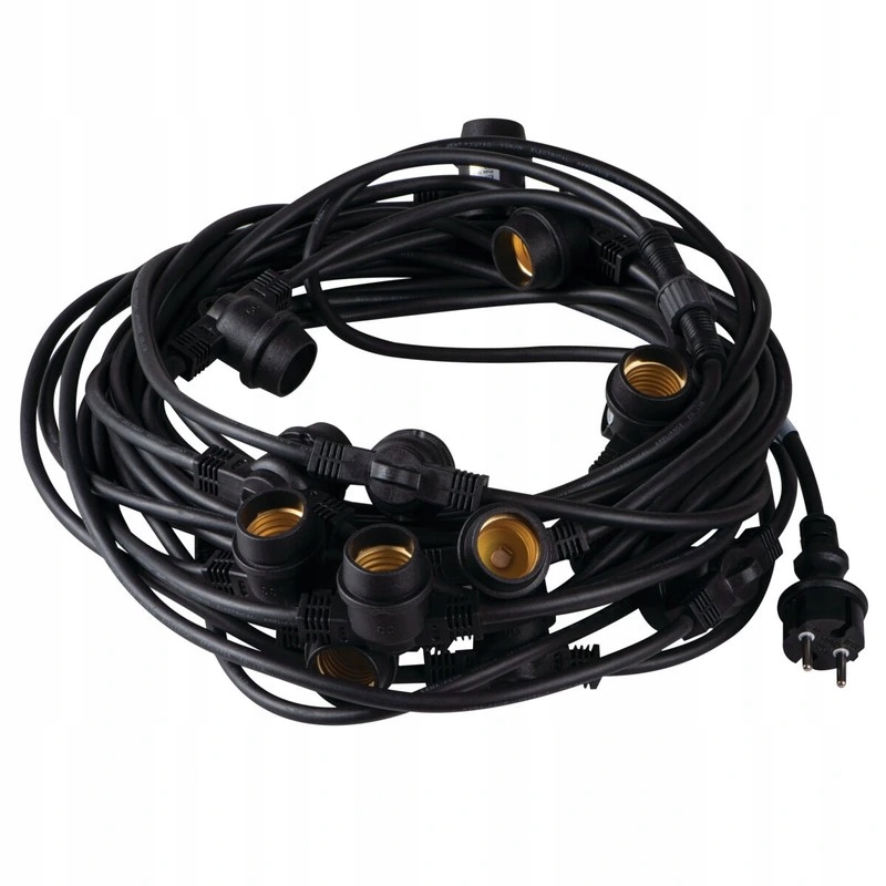 Venkovní řetěz 9,5m+1,5m, 10xE27, IP44