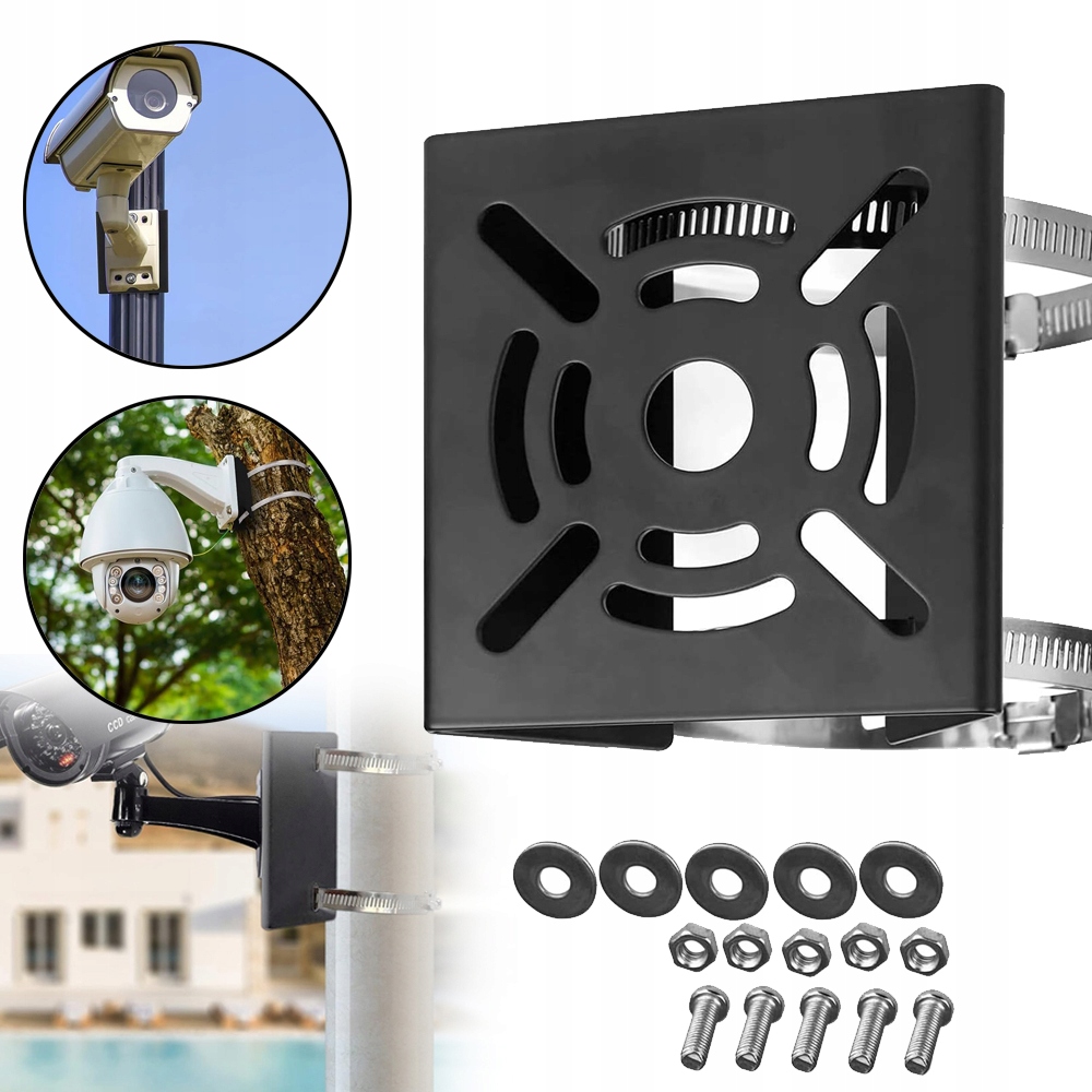 UCHWYT MASZTU DO KAMERY MONITORINGU, KLAMRY DO KAMERY, UCHWYT RUROWY