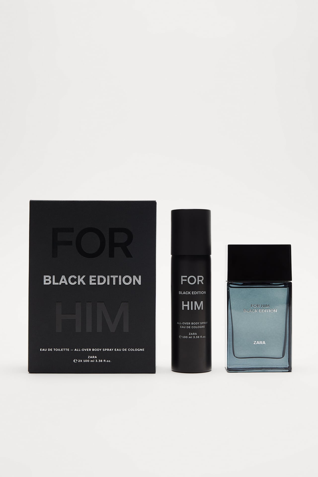 ZARA FOR HIM BLACK EDITION + ALL-OVER SPRAY 100 ML