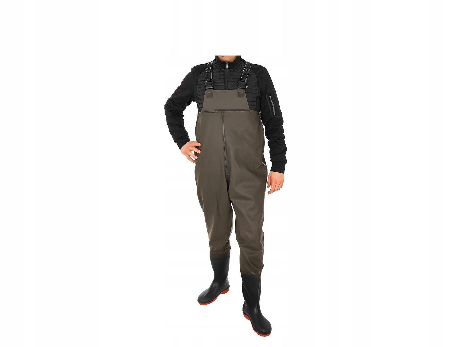 Wodery Spodniobuty Spodnie Wędkarskie 45 + Szelki Materiał dominujący guma