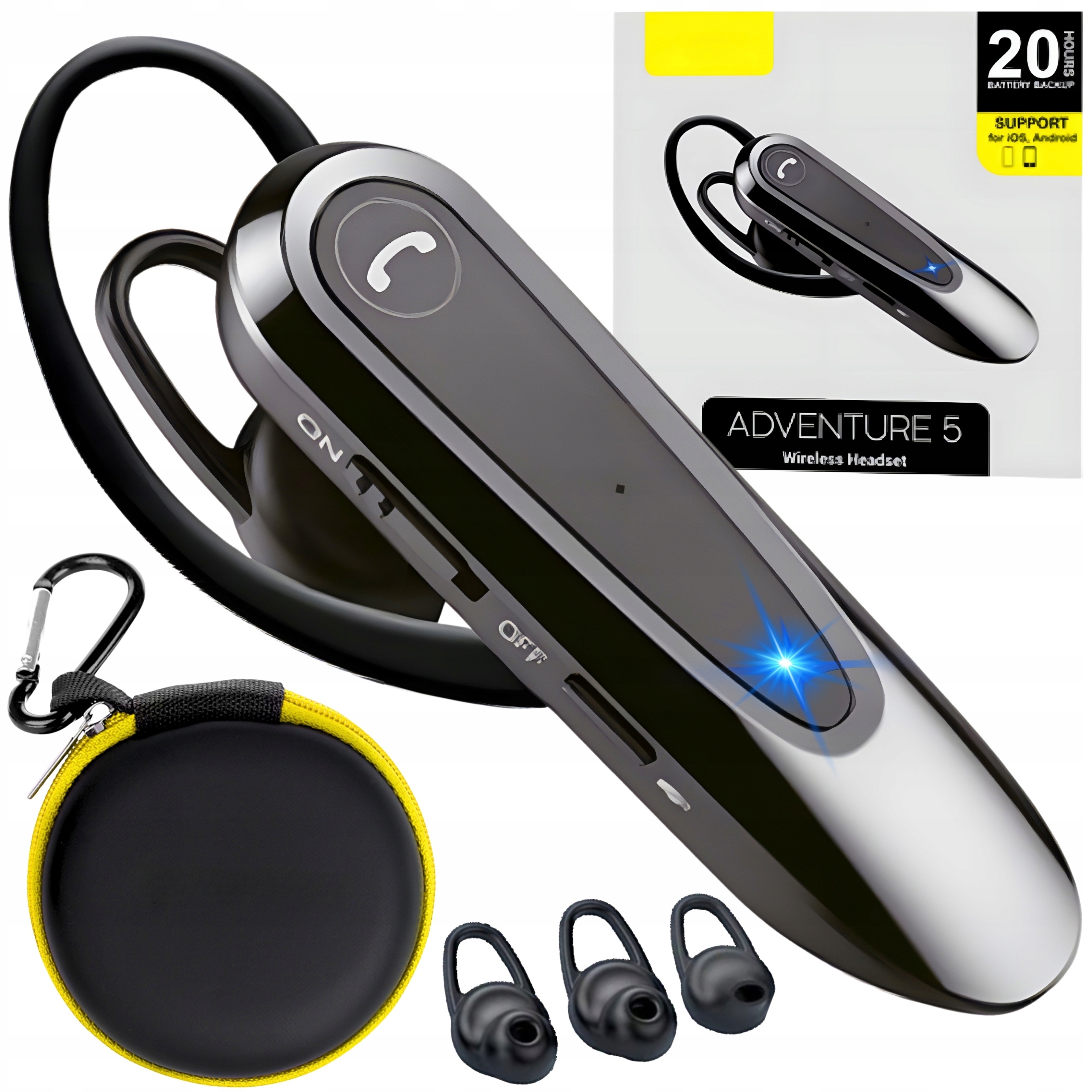 Bezprzewodowa Słuchawka Do Rozmów Do Ucha Bluetooth Mikrofon Dla Kierowców