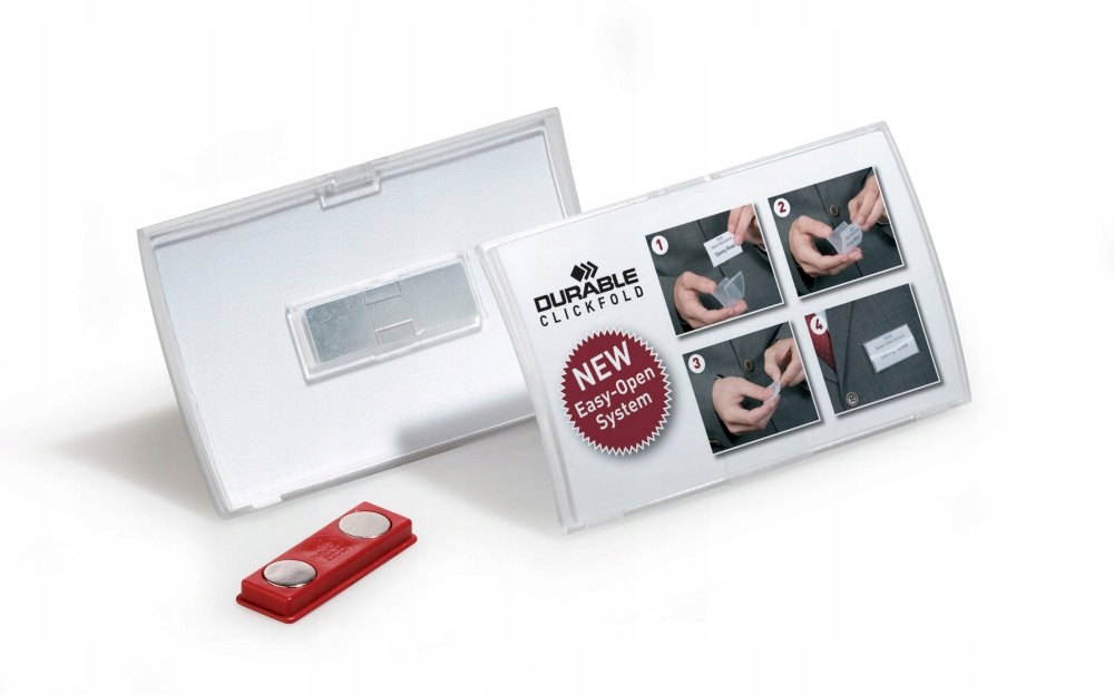 IDENTYFIKATORY Z MAGNESEM SERIA Durable CLICK FOLD 40 X 75 MM