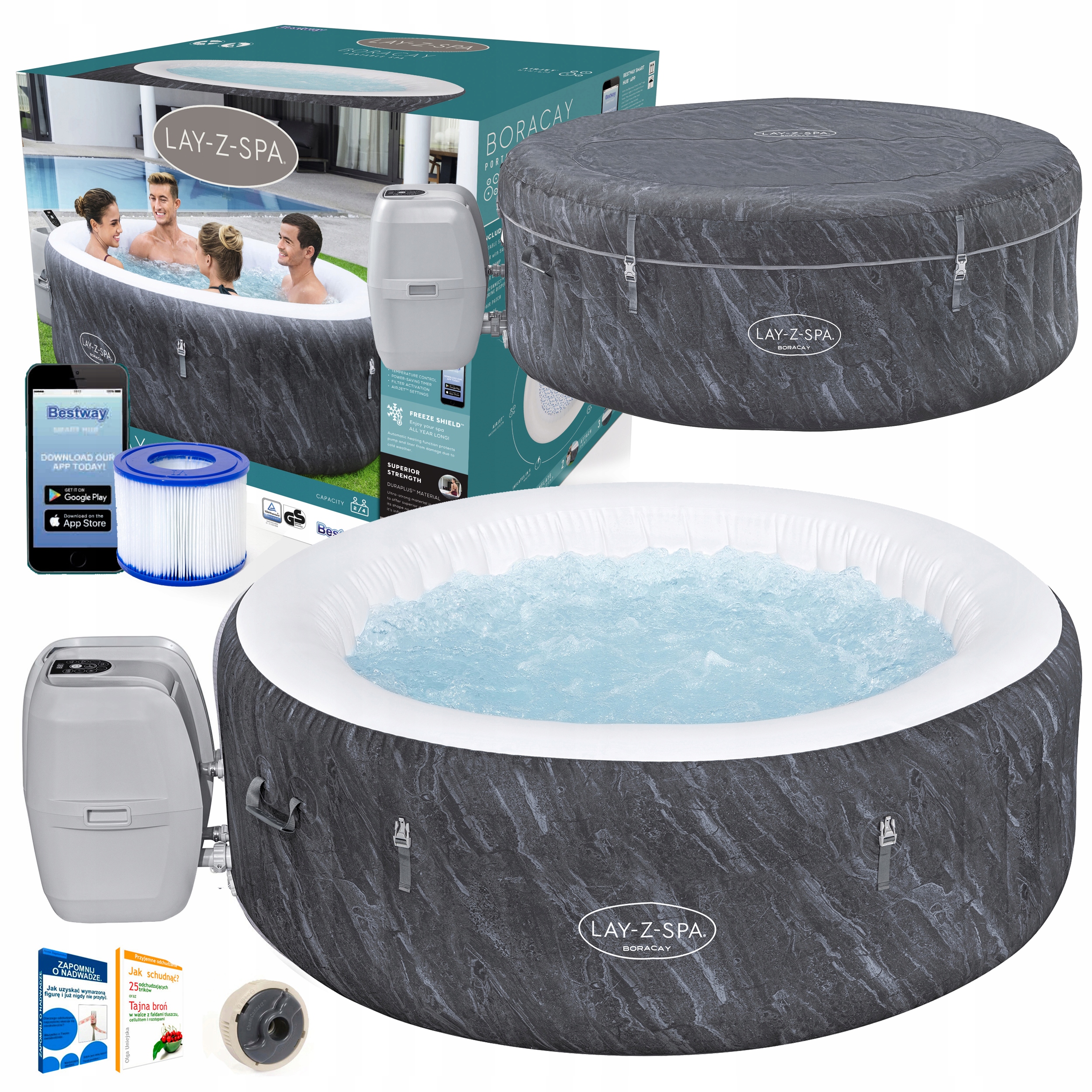 

Lay-z-spa 60175 Jacuzzi Boracay 180cm 4os AirJet