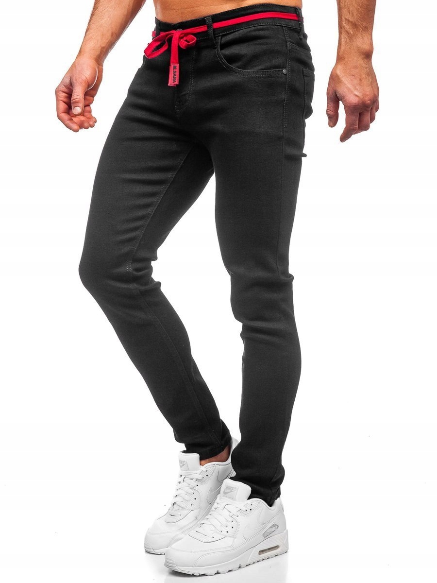 

Spodnie Jeansowe Męskie Czarne KX557 Denley_s