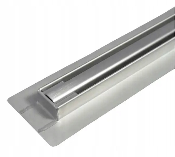 Lineárny odtok 110 cm Sprchový kút Úzky šedý Podlahový 2v1 Nerezová Oceľ