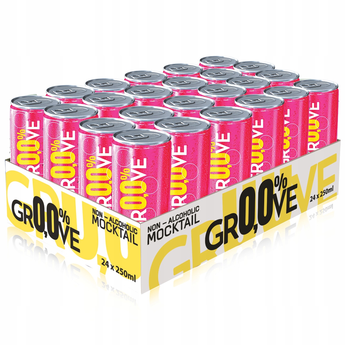 Levně 24 x Nealkoholický nápoj Groove Cosmopolitan Mocktail koktejl drink 250 ml