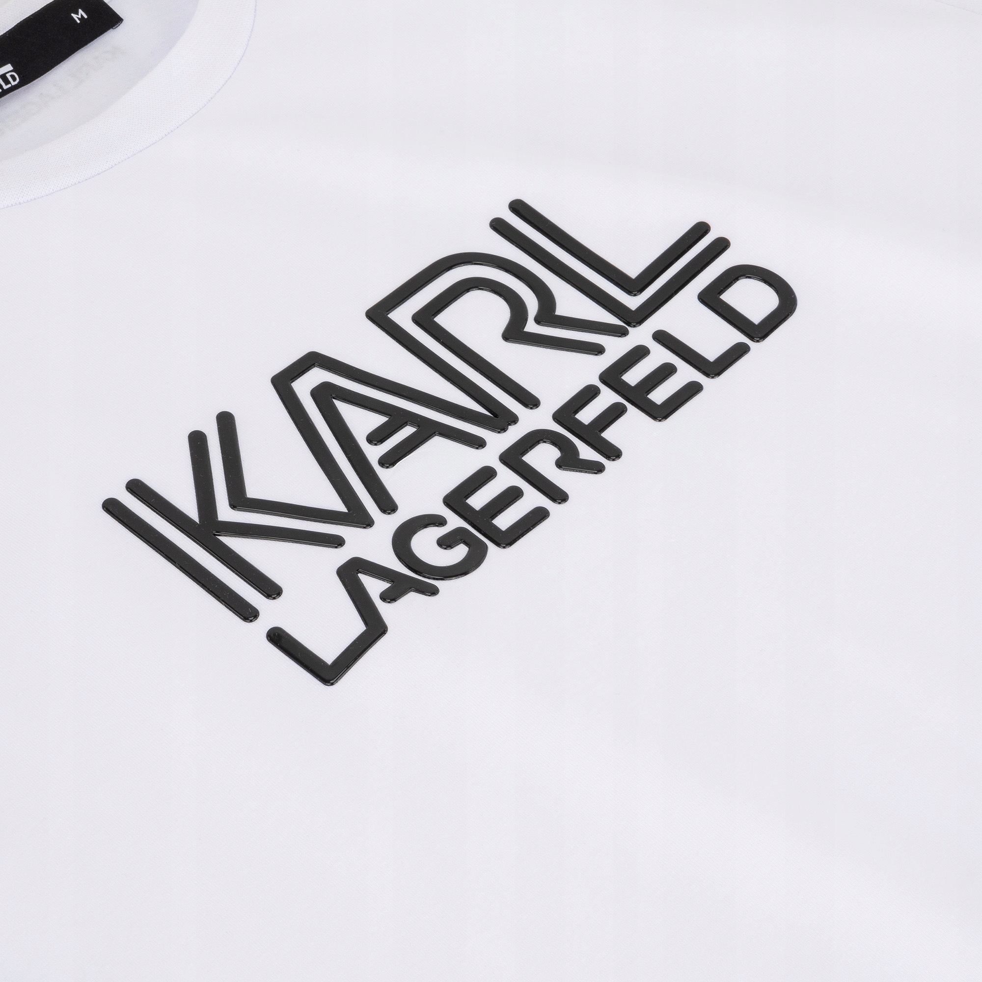 KARL LAGERFELD T-SHIRT KOSZULKA MĘSKA LOGO BIAŁA rozmiar 2XL Model Karl Lagerfeld