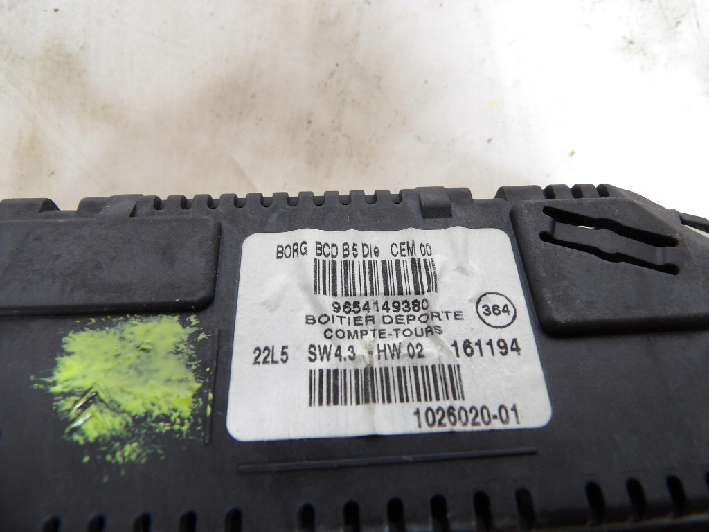CITROEN C4 display 9654149380