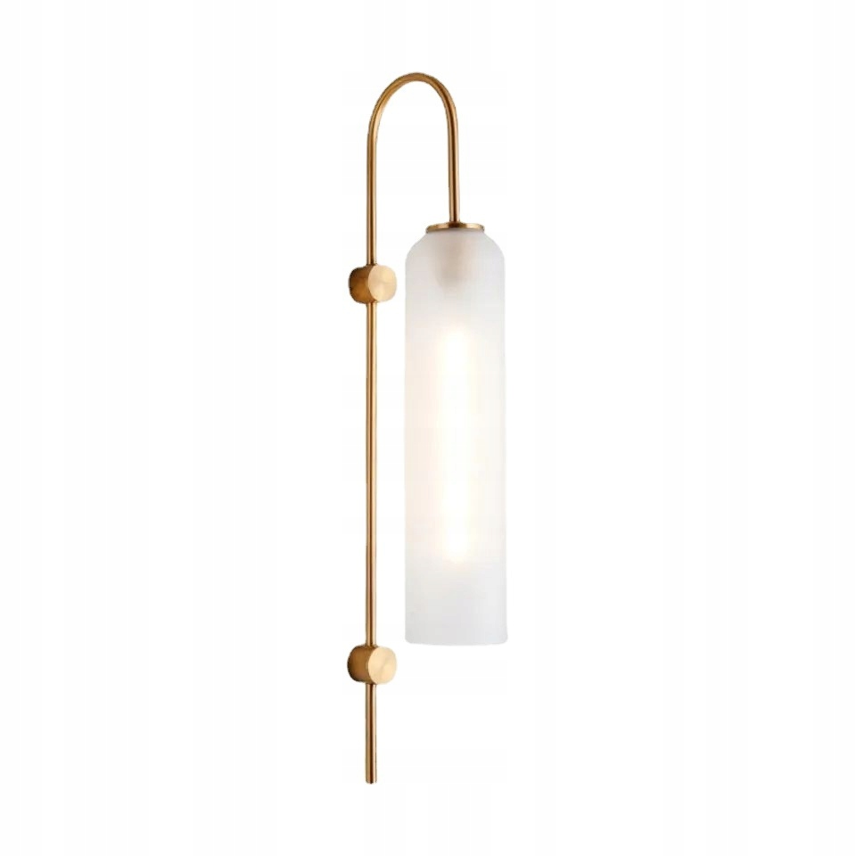 Klok Lampa Zlatá 75 cm 1xE27 Kov Mliečne sklo