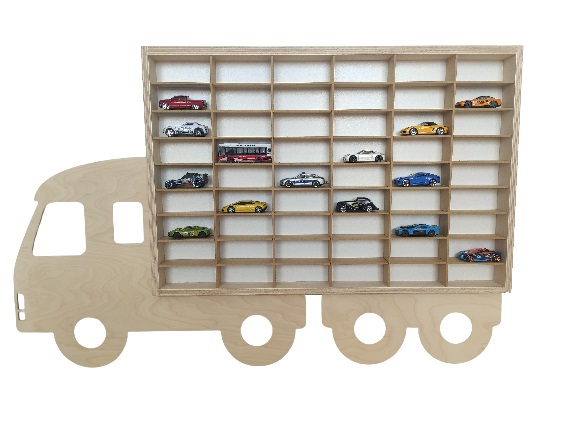 

Tir półka na resoraki 54 Hot Wheels zabawki 60x40