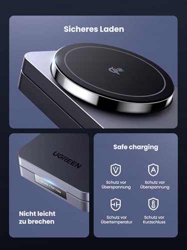 UGREEN MagFlow Qi2 Ładowarka 15W iPhone MagSafe Składana Bezprzewodowa — miniatura 9