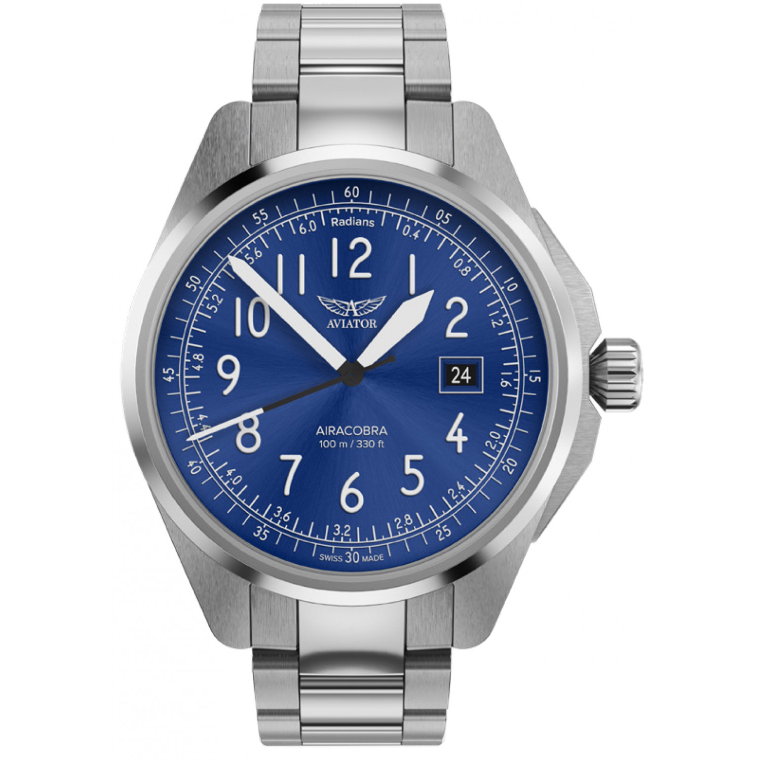 Pánské Hodinky Aviator V.1.38.0.325.5 stříbrné