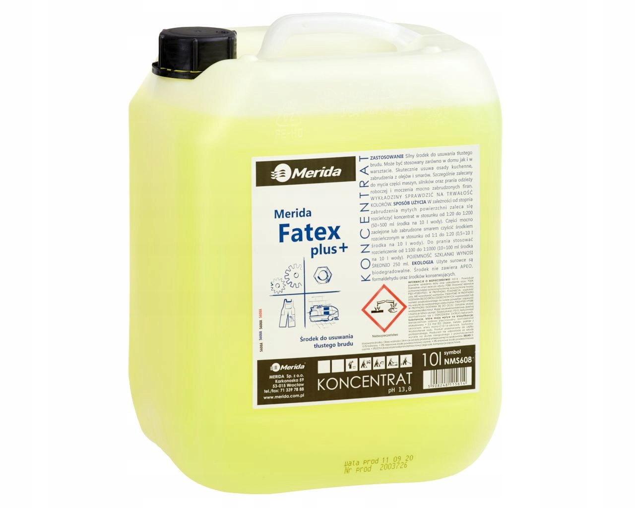 Levně Merida Fatex Plus+ 10 L. Pro Mastné Nečistoty NMS608