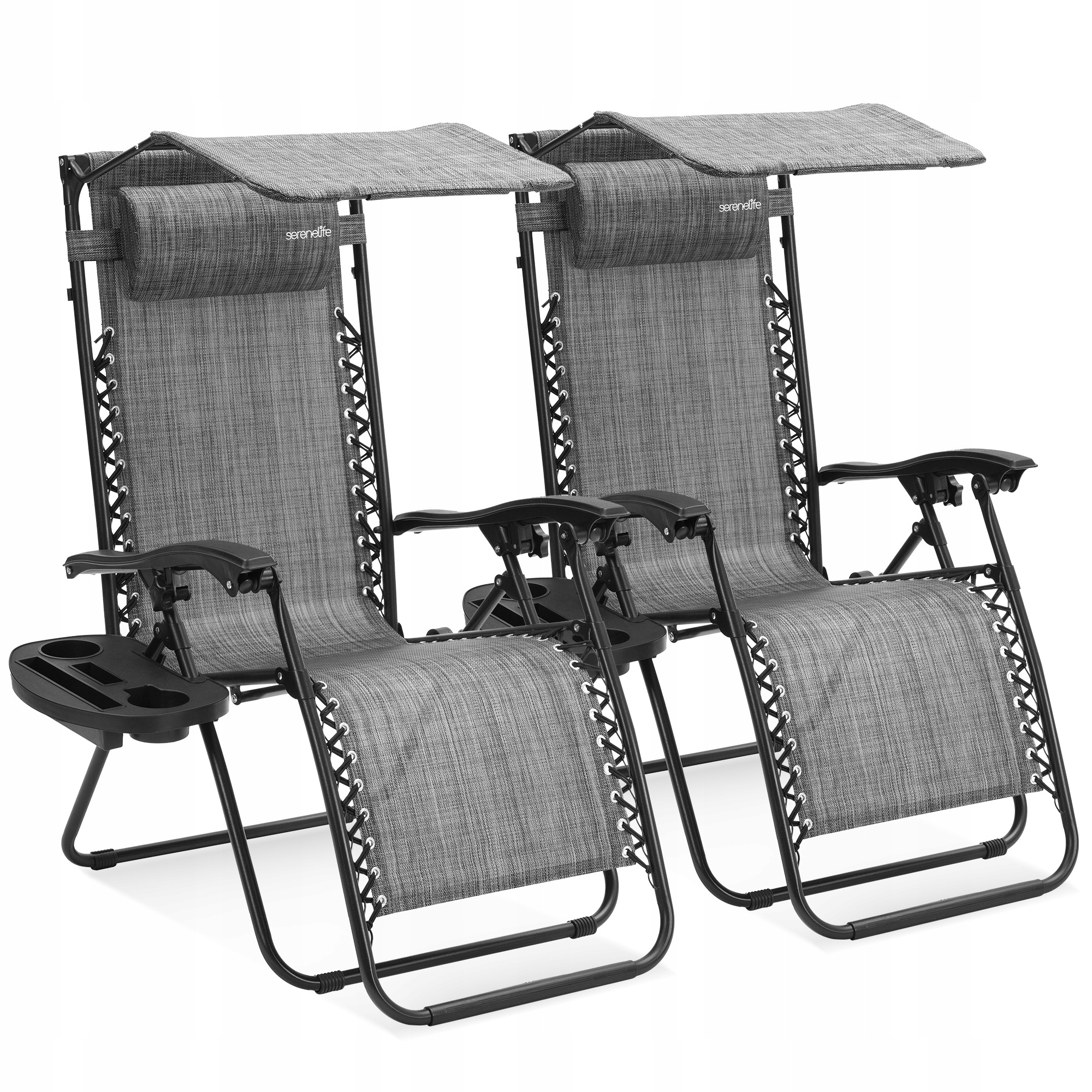 Skladacie Terasové Záhradné Stoličky Kempingové, Sada 2 Kusov