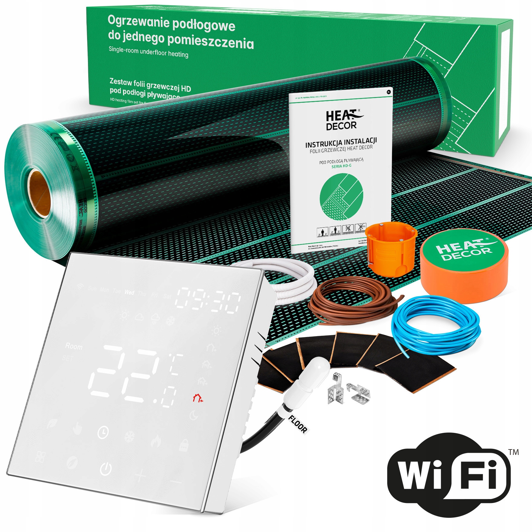 Folia grzewcza Hd-g T400.W.WIFI 80 W/m² Zestaw 4 m²