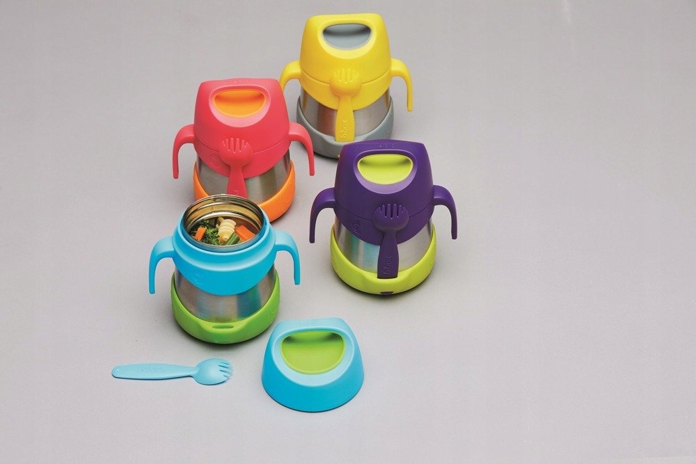 B.box Termos na jedzenie 335 ml strawberry shake Kolor czerwony